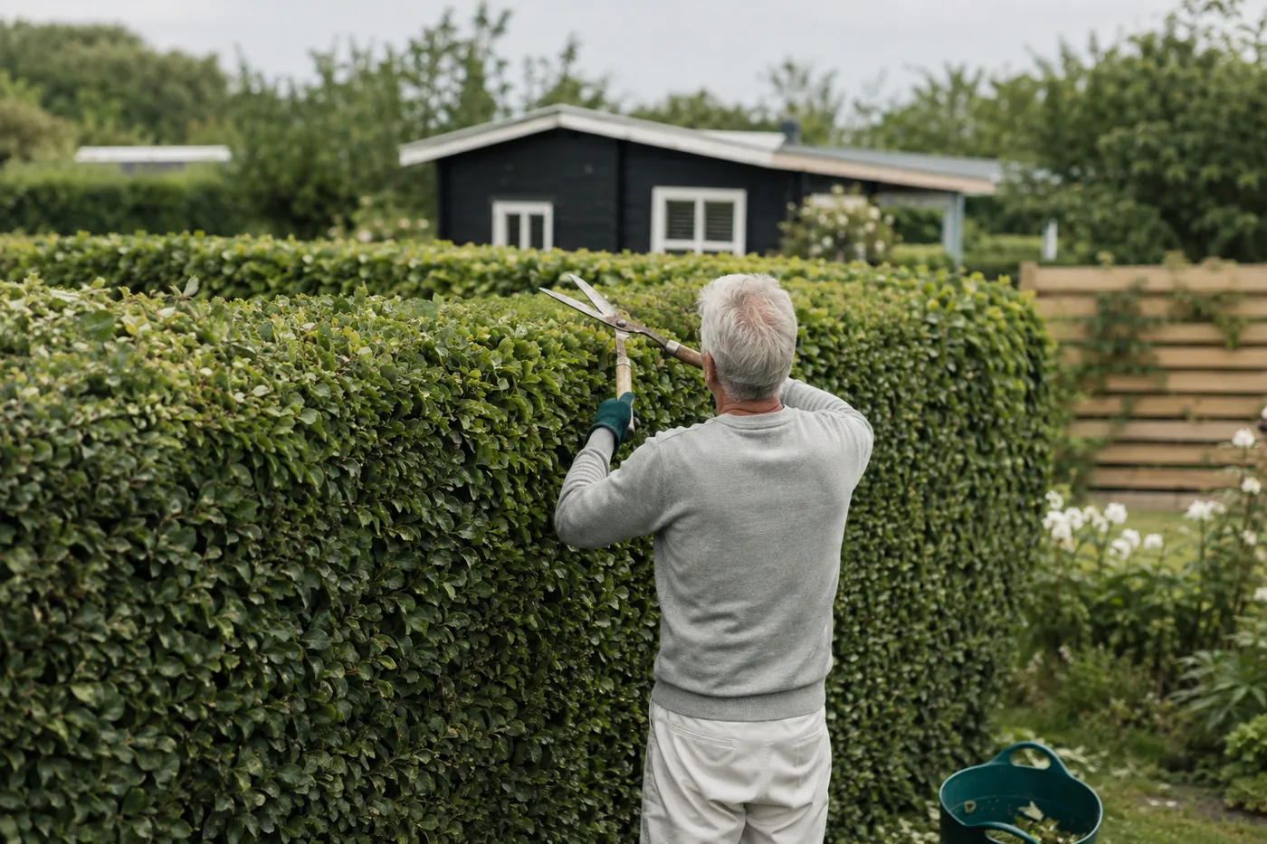 Illustration: Bøgehæk - sådan planter og passer du den rigtigt