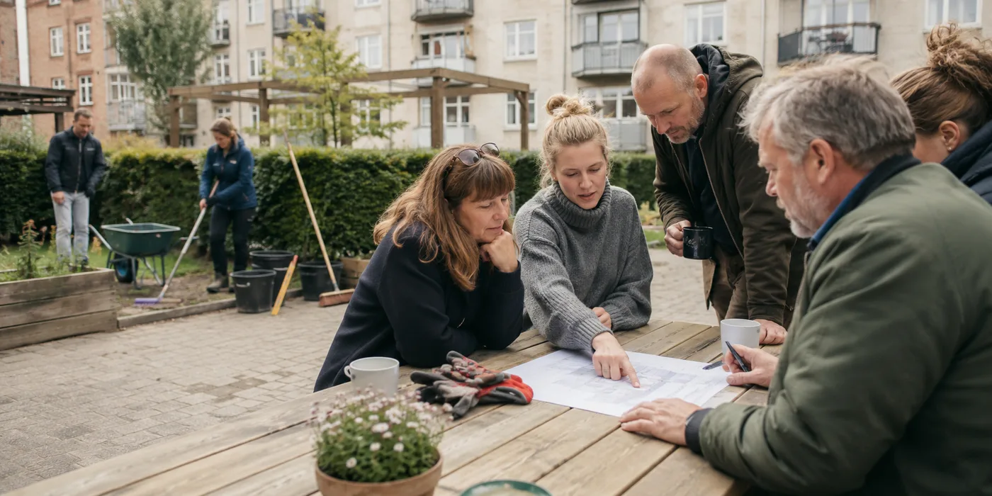 Illustration: Sådan planlægger man arbejdsdage i en boligforening