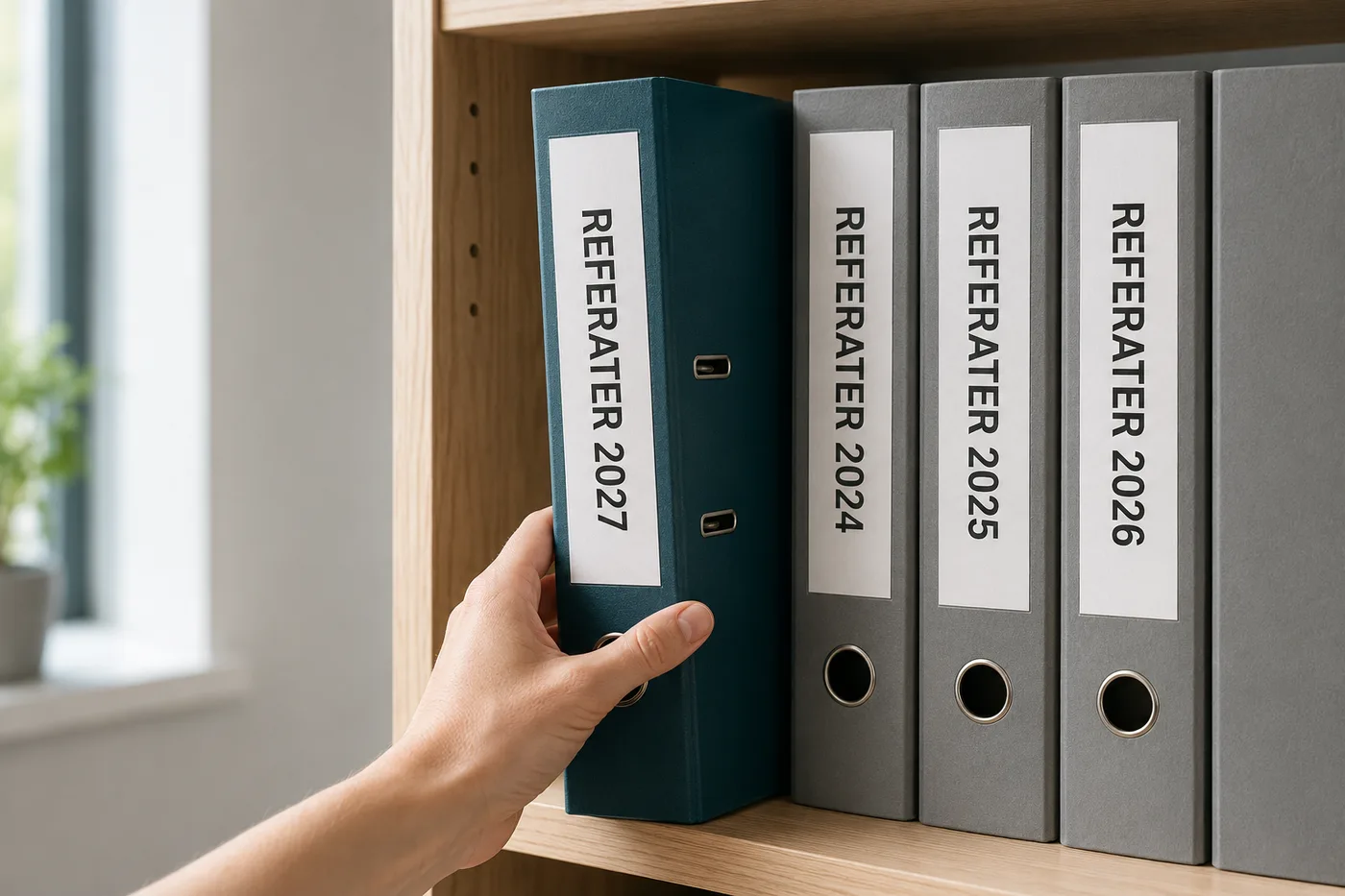 Illustration: Referat, der holder - generalforsamling og bestyrelsesmøde