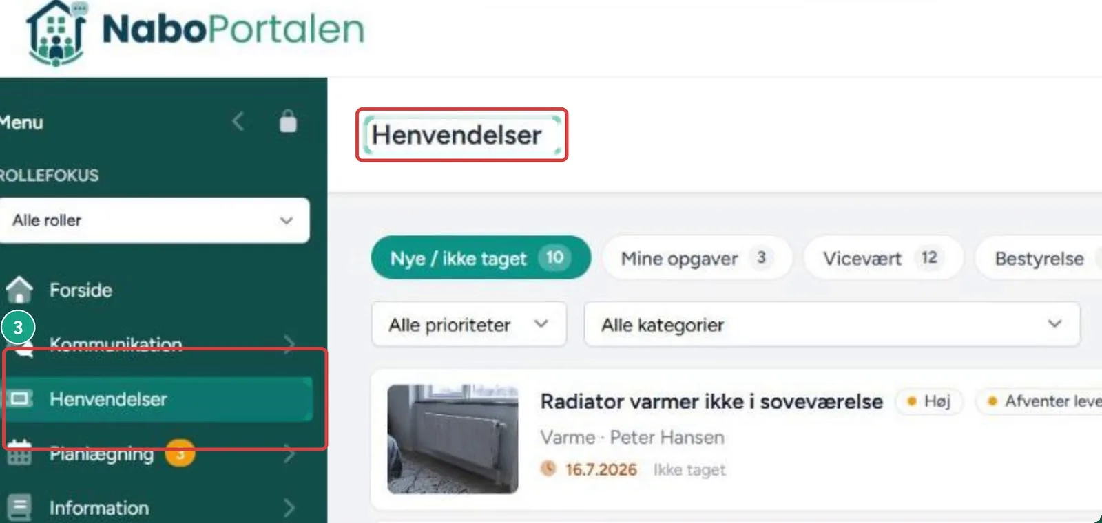 Jeres ord – skærmbillede fra NaboPortalen