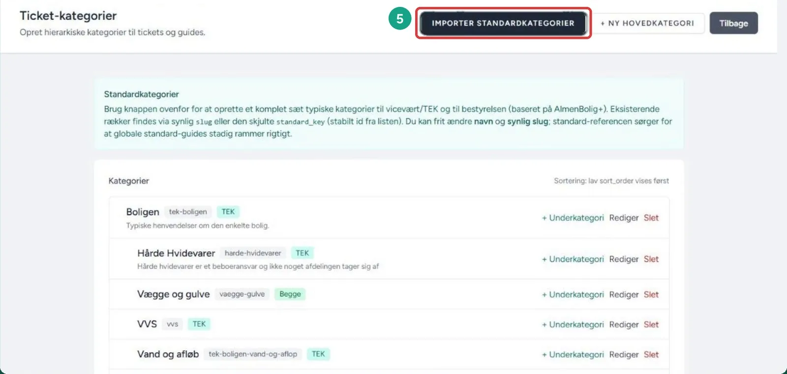 Jeres kategorier – skærmbillede fra NaboPortalen